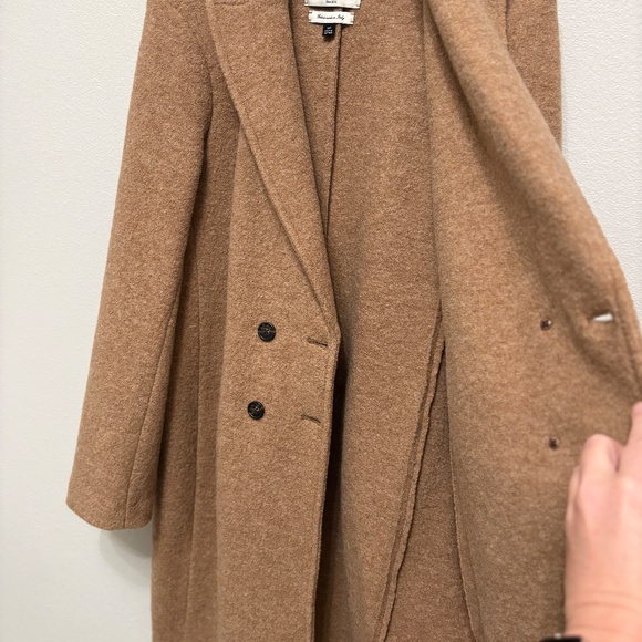 J. Crew Daphne Topcoat in Italian Boiled Wool - Heather Camel, 14 Tall - Picture 8 of 8